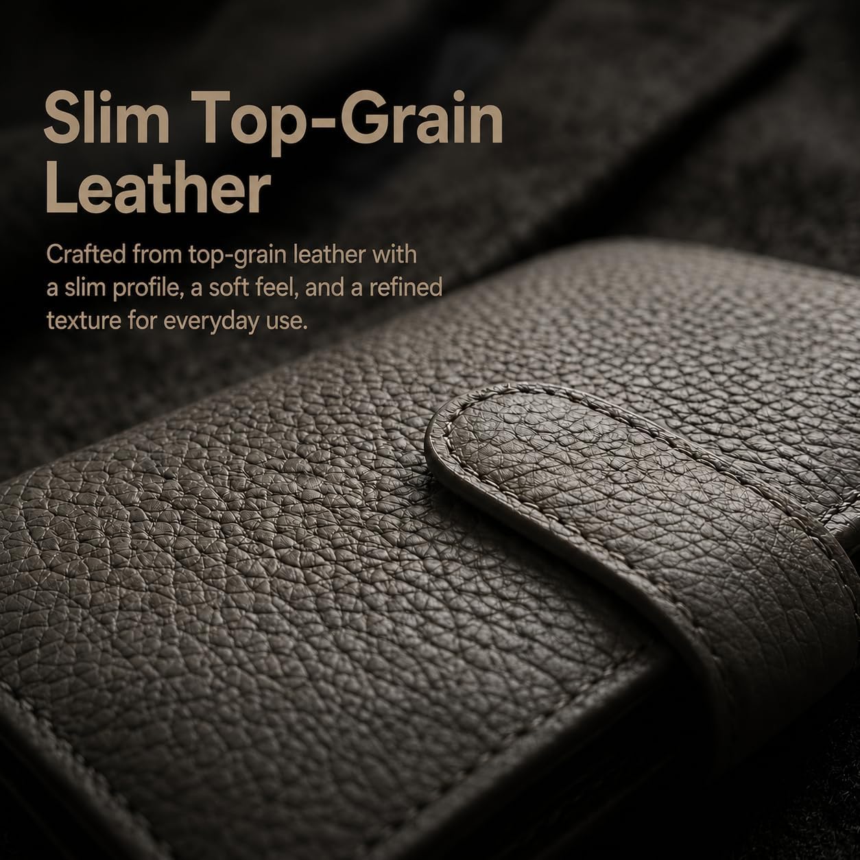 Top Grain Leather Passport Holder for Travel, RFID Blocking Wallet
