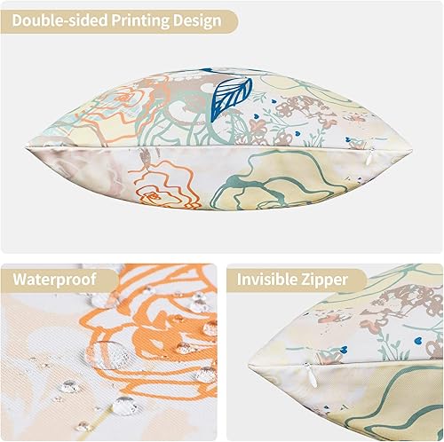 Miniatura 3 de Paquete de 4 fundas de almohada fundas de almohada cuadradas decorativas fundas de cojín suaves paquete de 4 fundas de almohada de 18 x 18 pulgadas