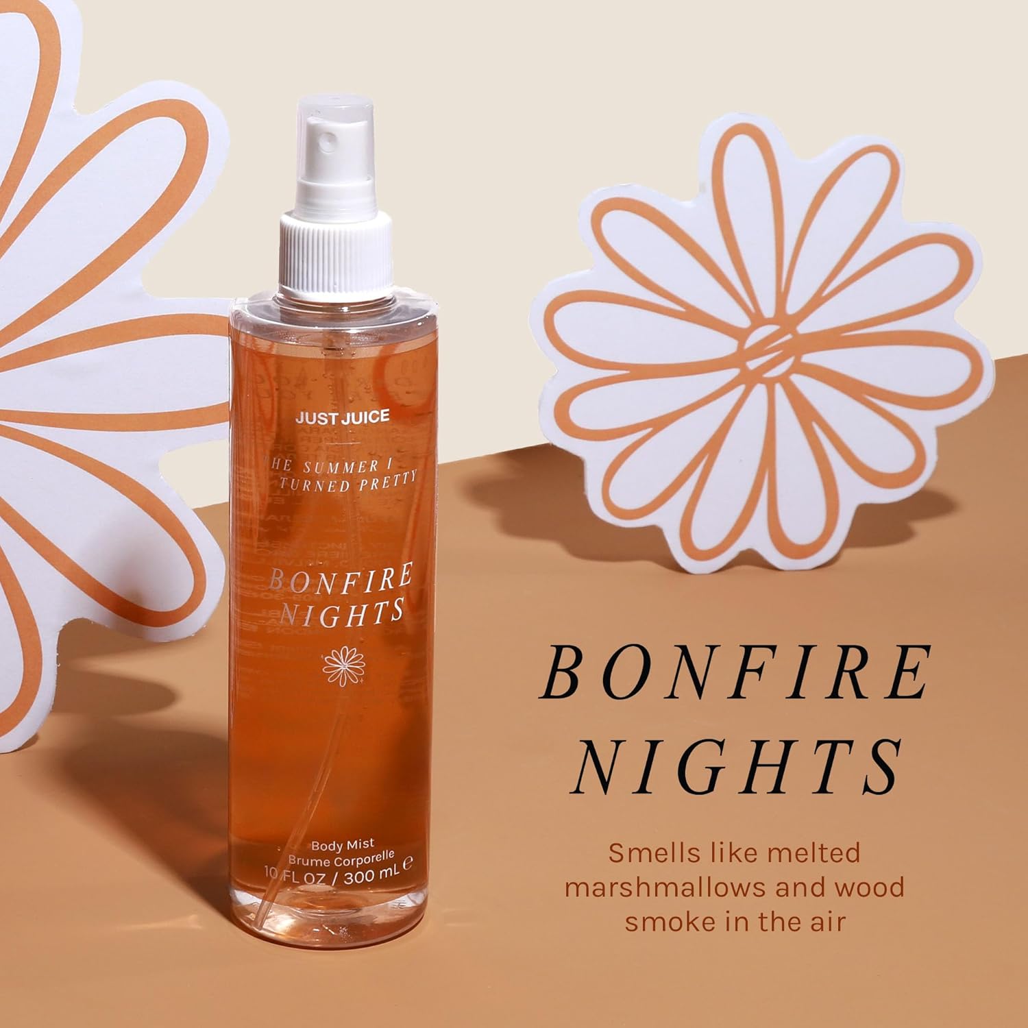 Just Juice - The Summer I Turned Pretty Bonfire Nights Body Mist - Warm Spice and Toasted Vanilla Body Spray for Women and Men - 10.14 oz - Image 2