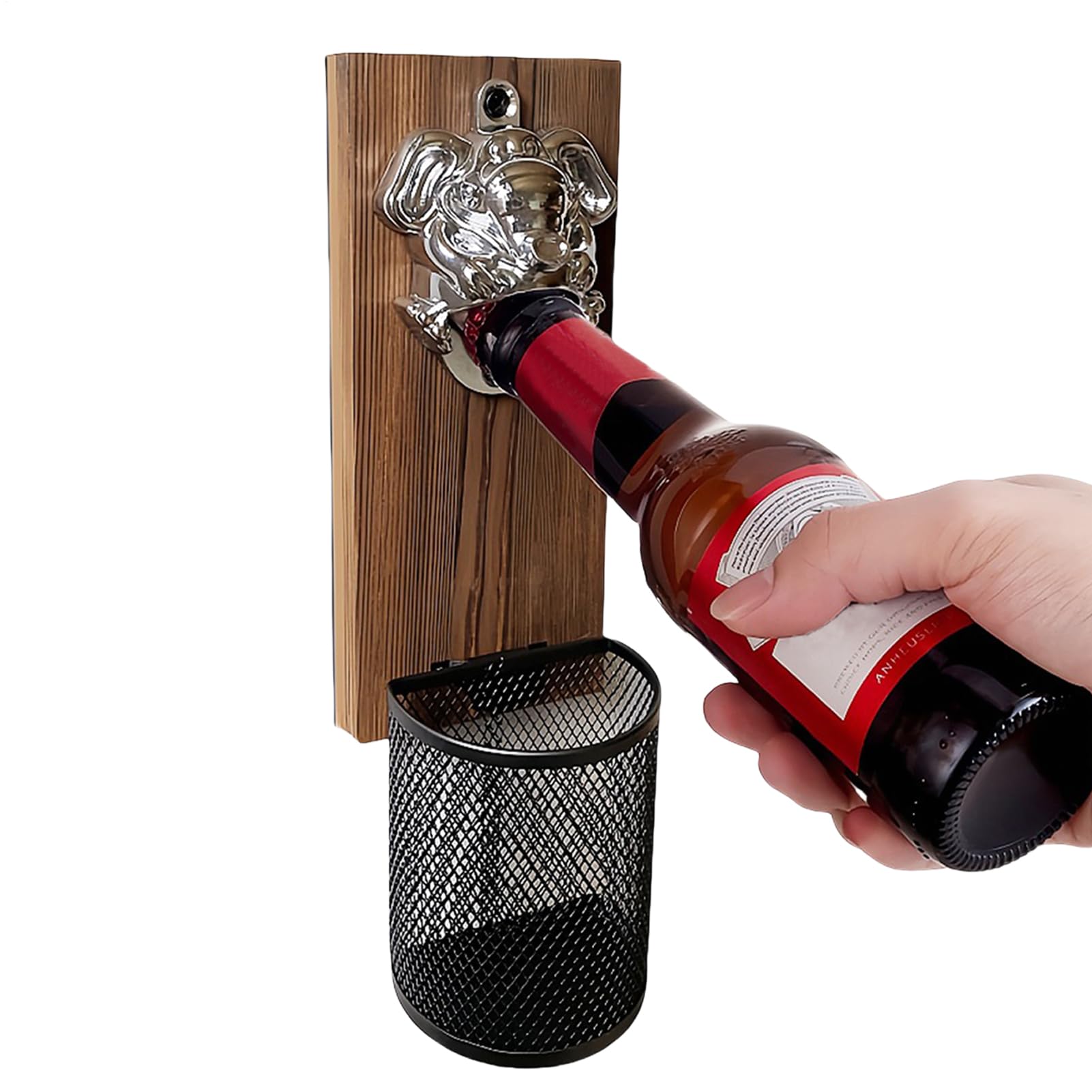 Ouvre-bouteille magnétique double usage vin bière sans effort