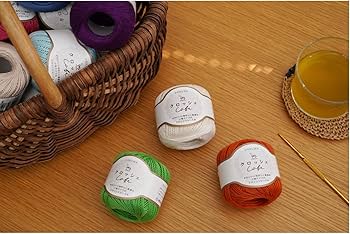 Amazon | 横田 クロッシェカフェ レース糸 かぎ針 86m×3玉セット 太さ