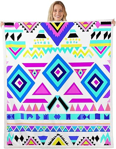 Miniatura 10 de Erosebridal Manta de vellón de vaquero occidental, tamaño individual de 60 x 80 pulgadas, regalo de vaquero rústico de caballo para niños, hombres y