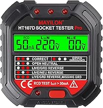 KKcare MAYILON Socket Tester Voltage Display 6 Tipos de Luzes Indicadoras 90~250V Socket Testers Detector de Vazamento de Polaridade de Fase Ferramentas de Detecção de Utilidade