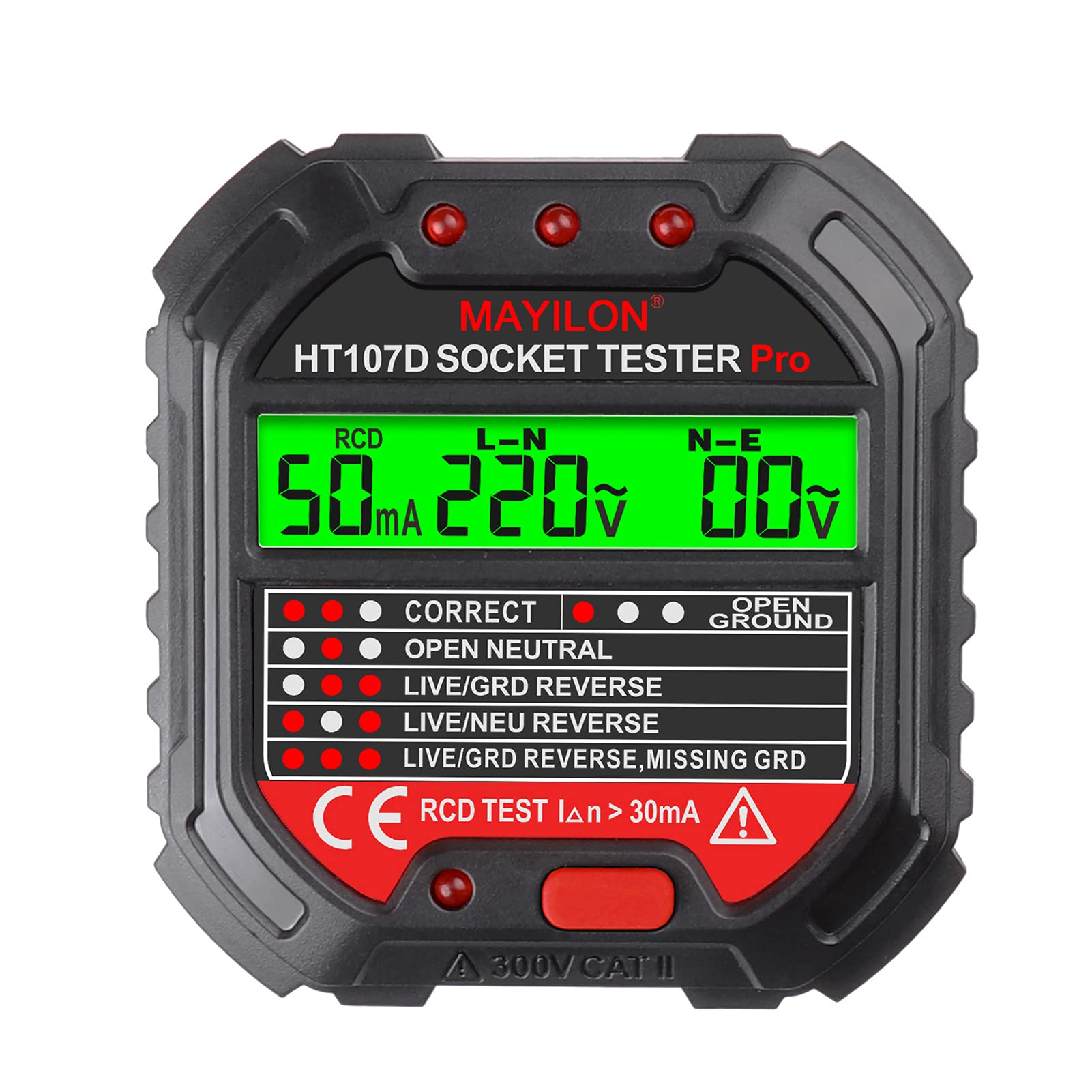 Buy Socket Tester Voltage Display 6 Kinds Indicator Lights 90250V
