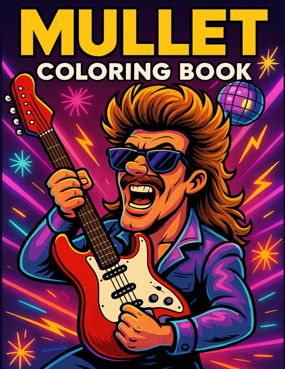 Mullet Coloring Book: A Funny and Unique Adult Coloring Book Filled with Hilarious Mullet Hairstyles and Retro Vibes