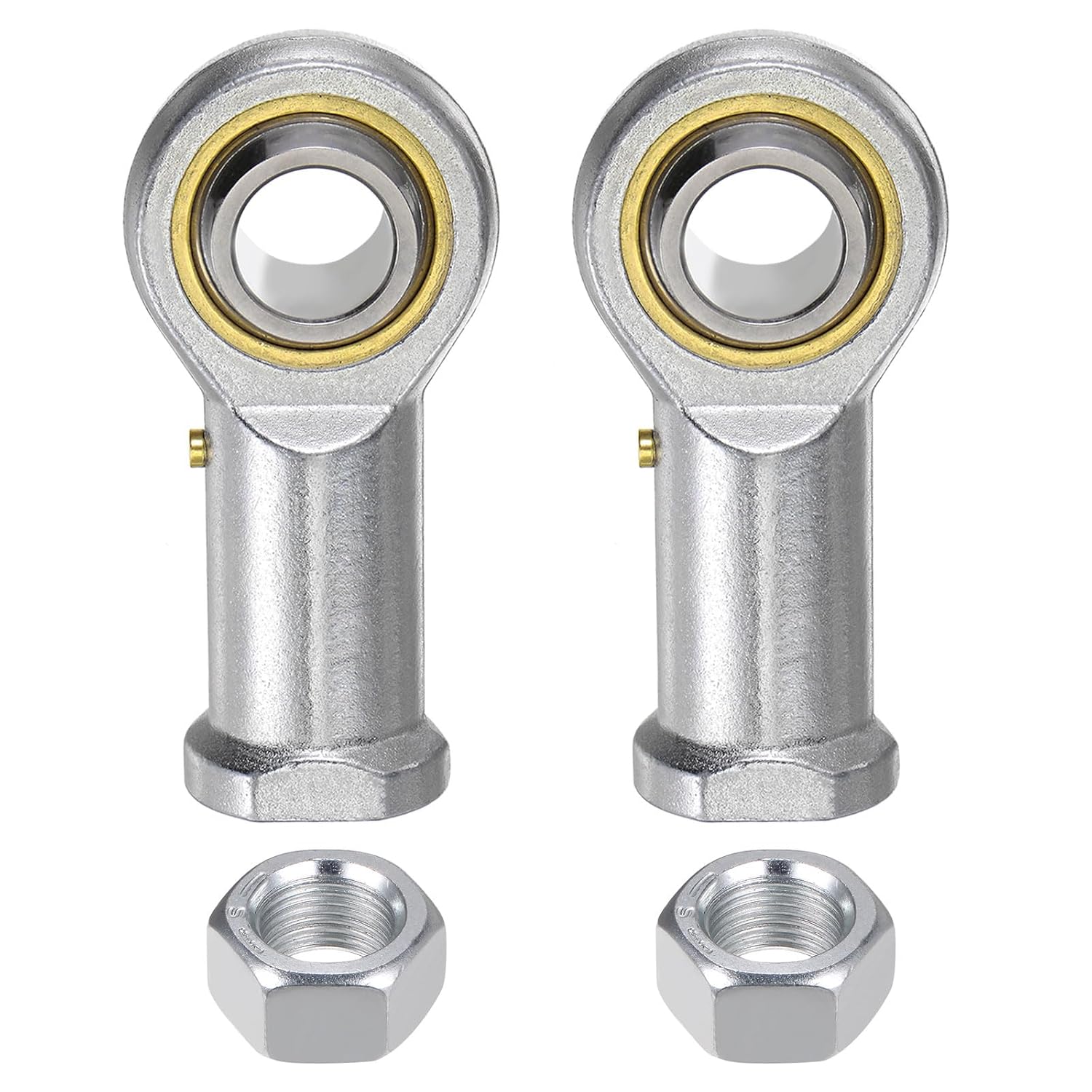 uxcell 2pcs PHSB12 Female Rod End Bearing 3/4 Inch Bore and 3/4-16 Right Hand Thread, Self-Lubricating Joint Rod Ends, Includes Jam Nuts