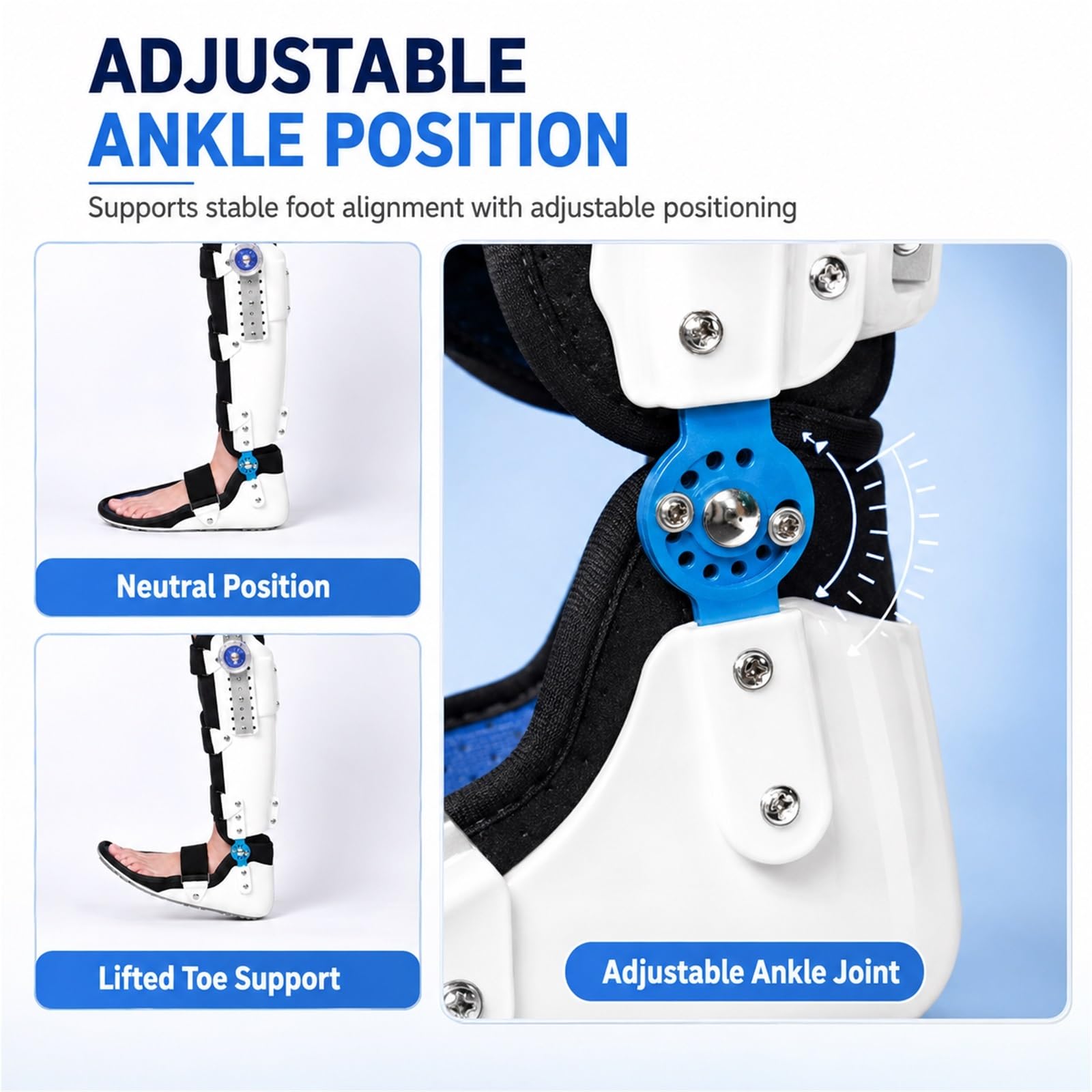 Tutore Ginocchio Post Operatorio Immobilizzatore Regolabile Supporto Stabilizzatore per Legamenti LCA Menisco e Riabilitazione Ortopedica Professionale Unisex(Giusto)