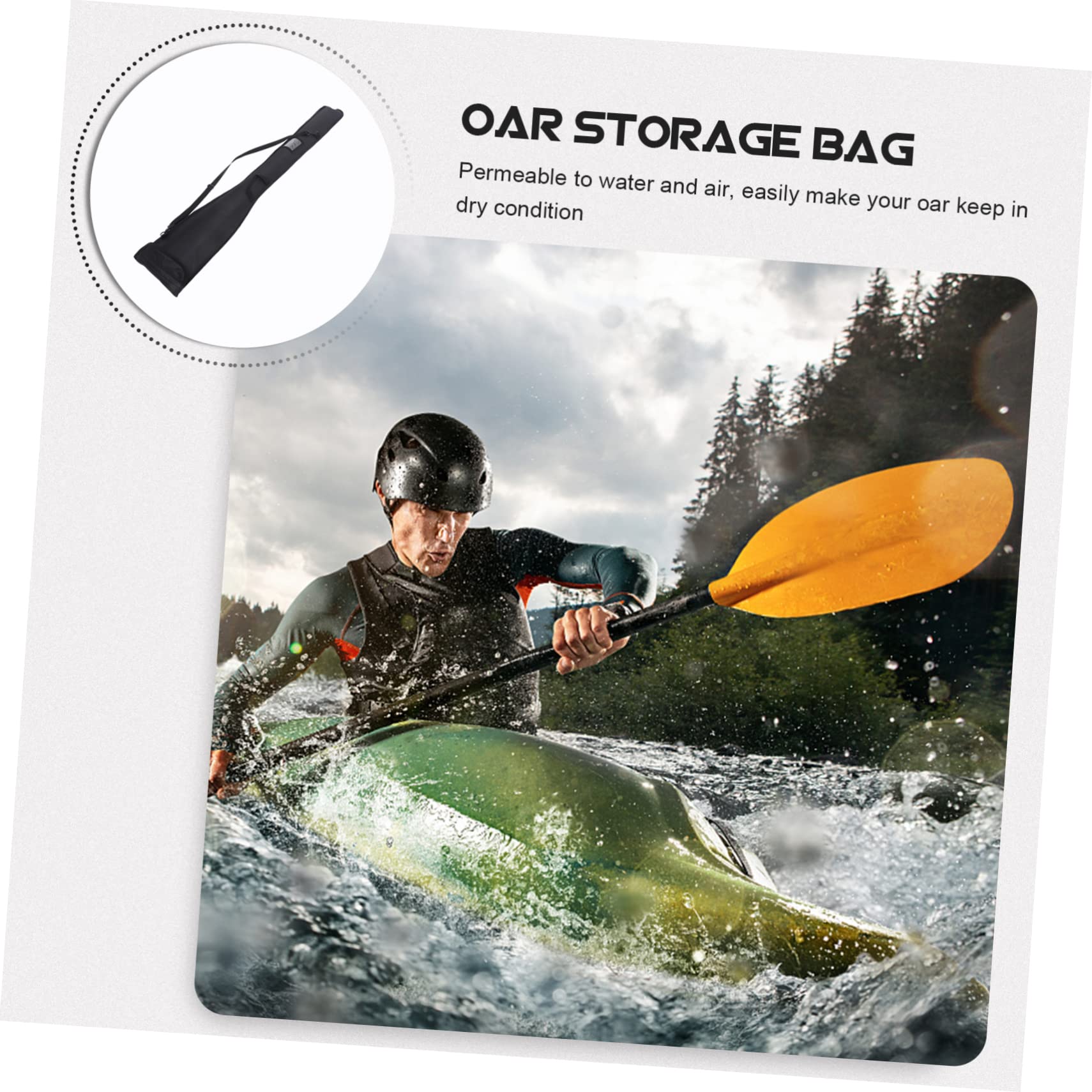 BESTonZON Tragbare Paddeltasche aus Oxfordgewebe mit Kordelzug Luft und Wasserpermeabel zur Aufbewahrung von Doppel Kajakpaddeln Beim Wassersport