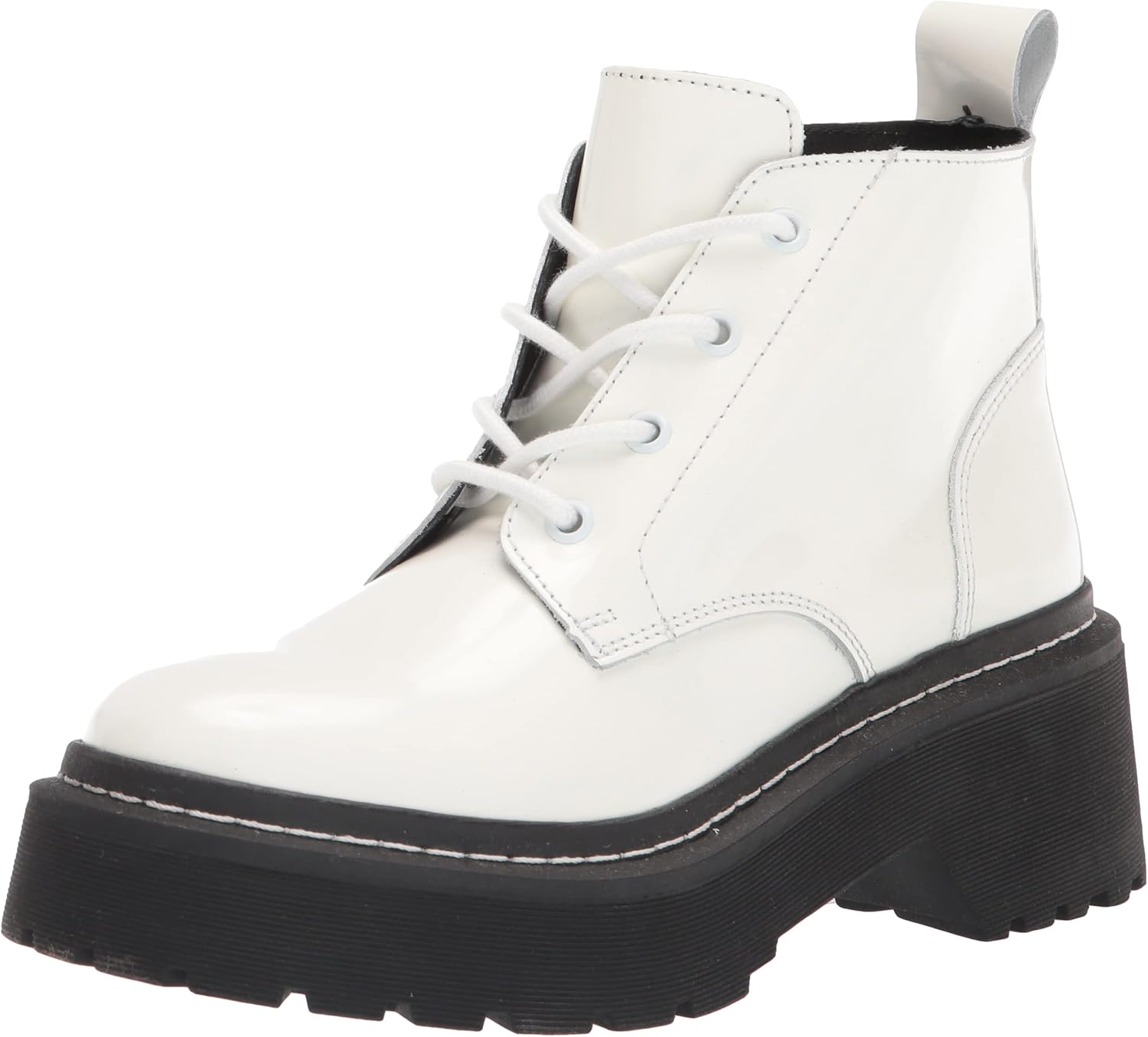 Steve Madden Women's Lillia Fashion Boot, White, 8.5