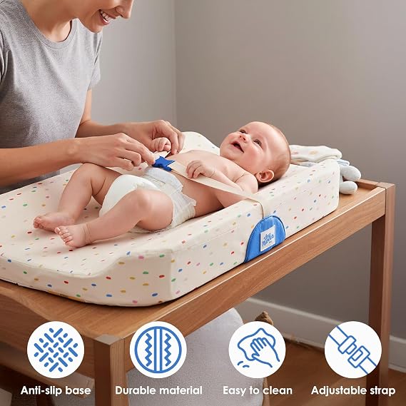 Changing Table with Waterproof Lining, Diaper Change Pad for Dresser, Table