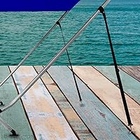 Vista 7 de RUSON Paquete de 2 correas ajustables para la parte superior de barco Bimini con gancho a presión de doble extremo, correas resistentes para toldo