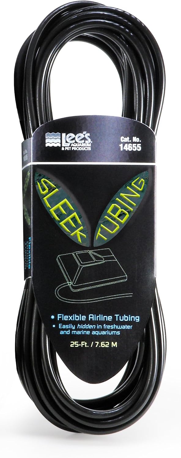 Lee's Sleek Airline Tubing, 25-Foot, Black
