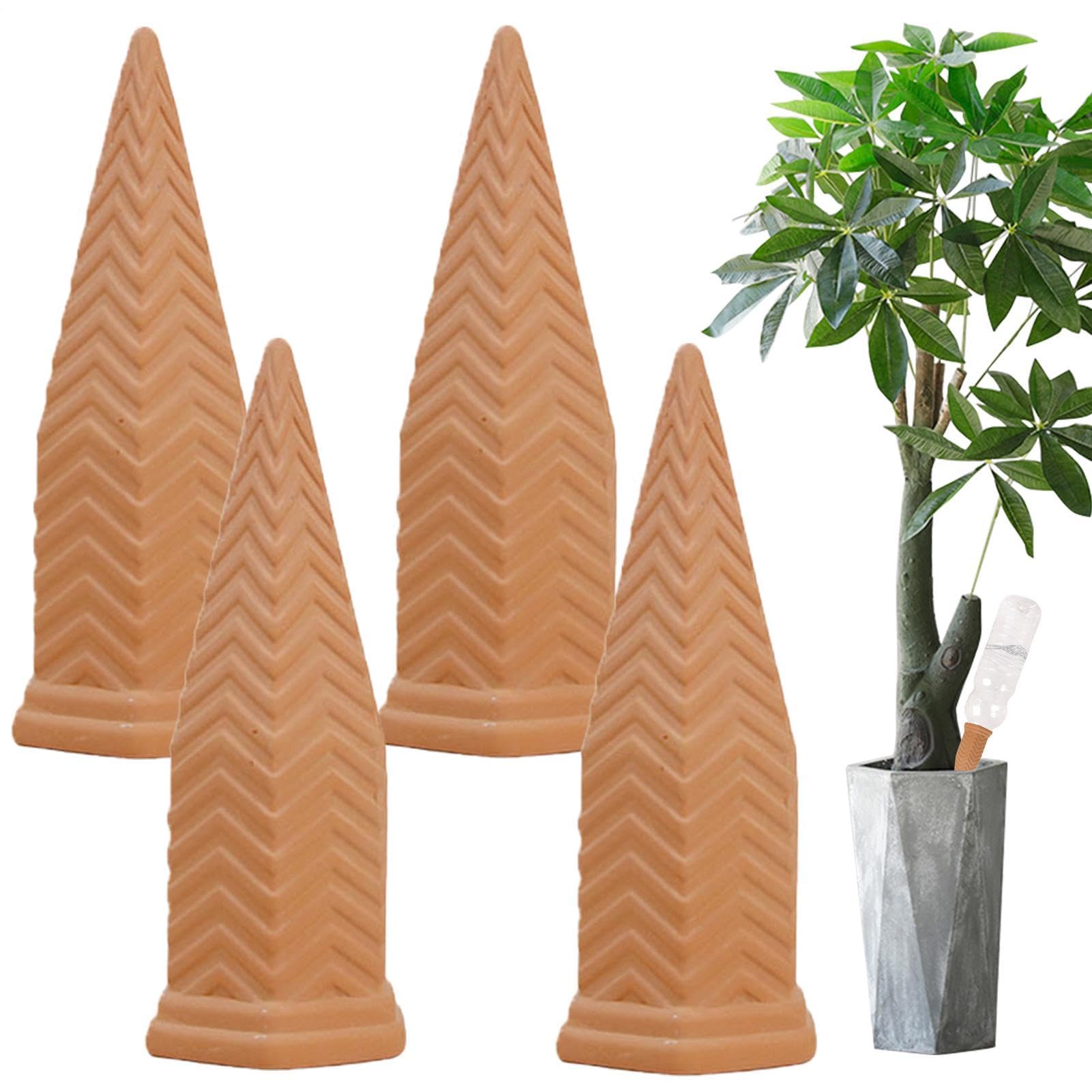 per Irrigazione in Terracotta Confezione Da 4 Pezzi, Rilascio Lento