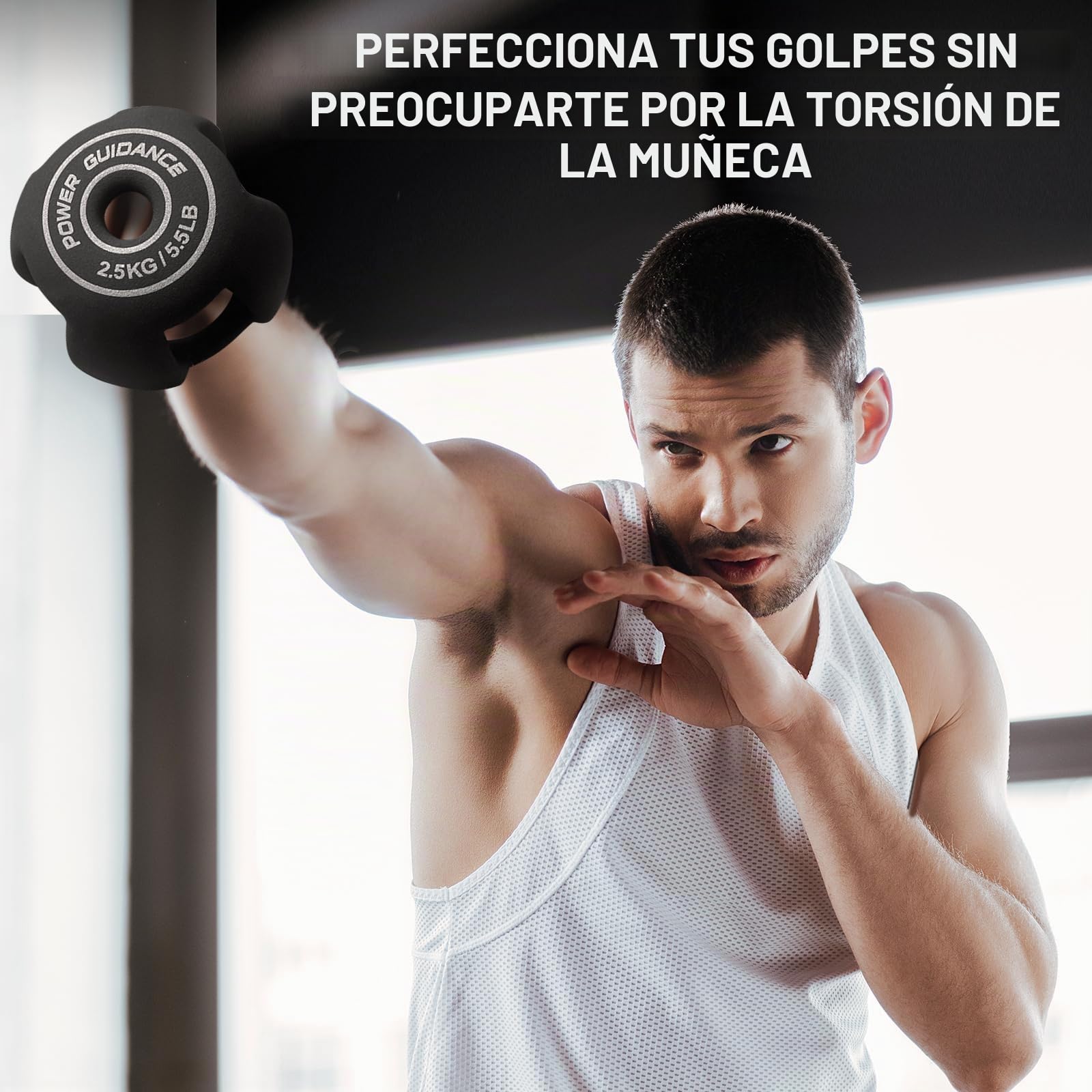 POWER GUIDANCE Pesa Rusa y Mancuerna 3 en 1-2.5KG-10KG Spherebell, Diseño Ergonómico para Proteger Articulaciones, Pesa Rusa para Gimnasio en Casa y Entrenamiento Funcional (Individual)
