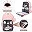 LOVEVOOK Diaper Bag Backpack, Quilted Baby Bag with Changing Pad & Pacifier Holder, Waterproof Travel Diaper Bags for Baby Boys Girls, Stylish and Large Capacity,Pink