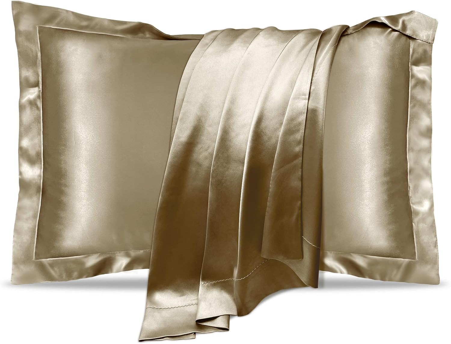 2 Pack UQQU Natural Mulberry Silk Pillowcase for Hair and Skin Health