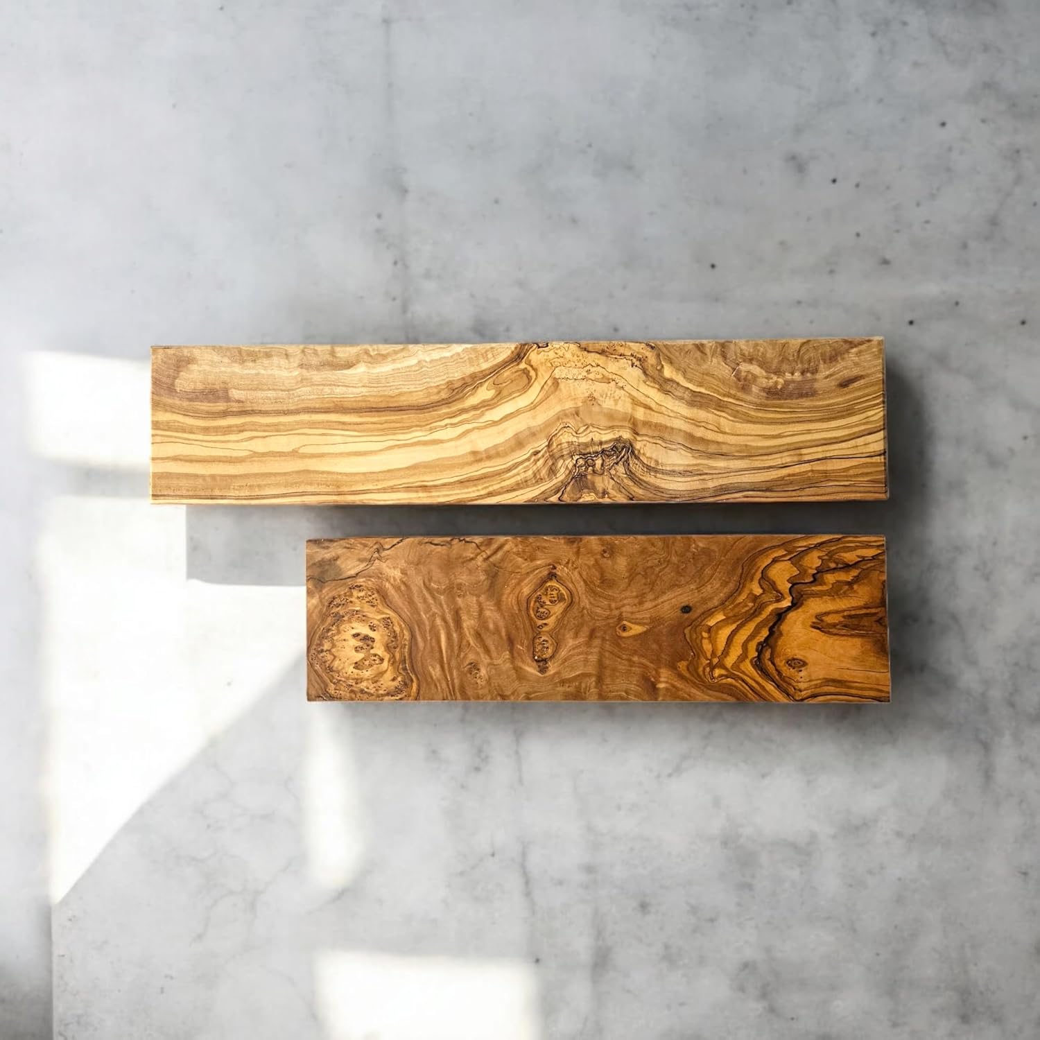 DYARI Handcrafted Olive Wood Resin Knife Holder – Elegant & Durable Kitchen Knife Organizer Stand, Unique Gift for Home Chefs, Eco-Friendly and Stylish Storage Solution (Just Olive Wood, 10 Inches)