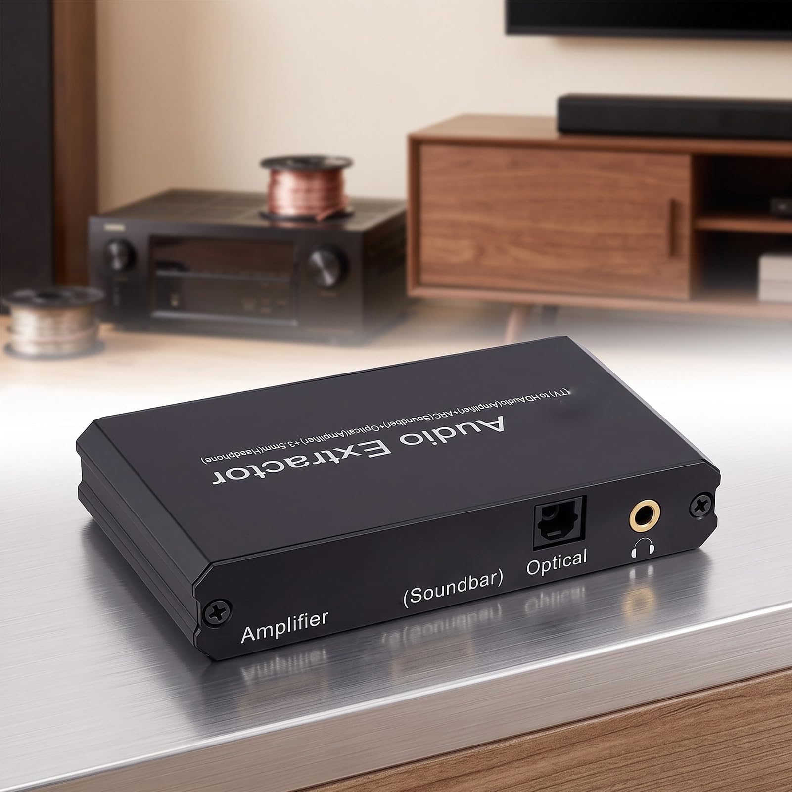 Garsent Adaptador ARC a óptico de 192 KHz Salida de Audio de 3,5 Mm para TV