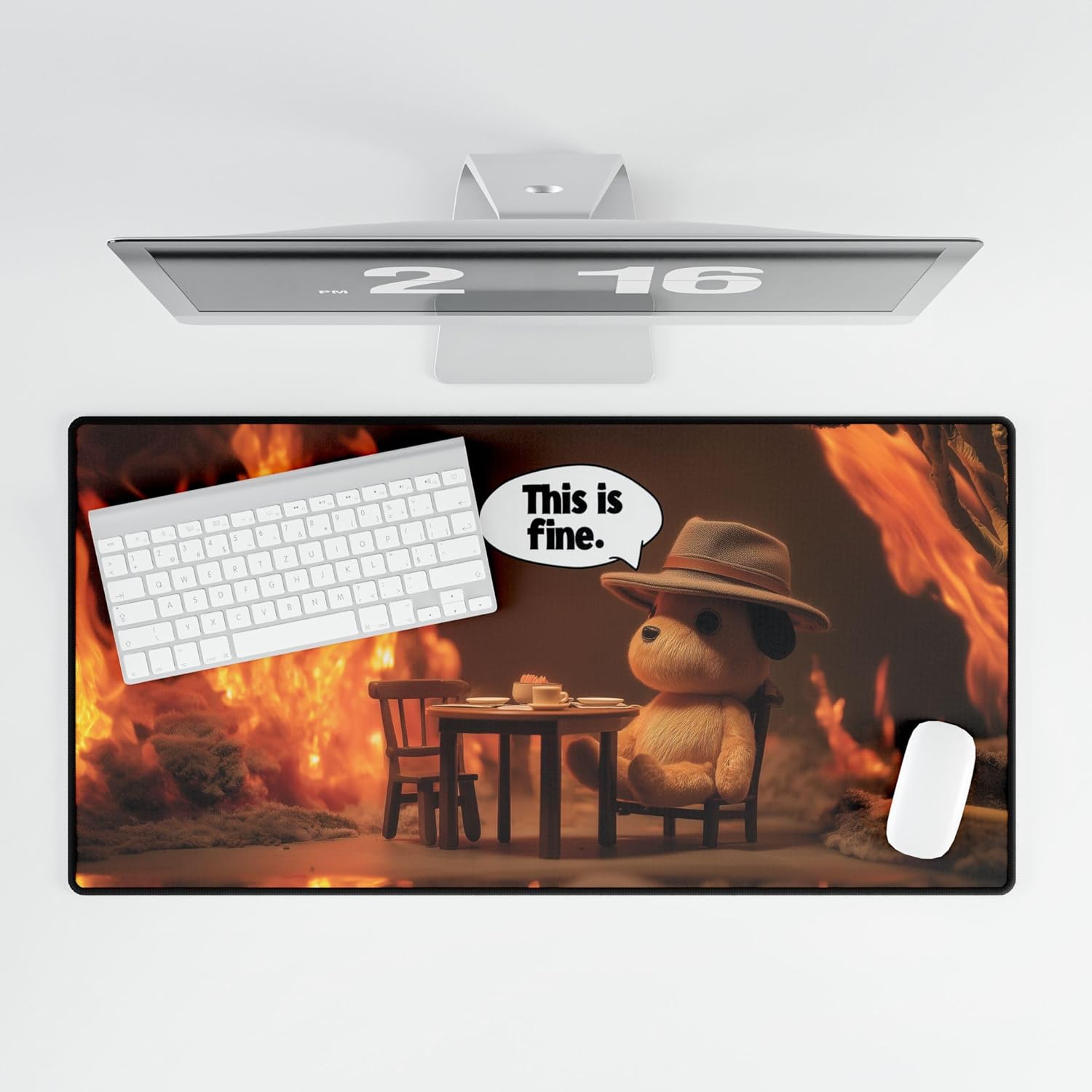 This is Fine Meme-Inspired Funny TCG Playmat | Funny Meme Playmat | 32"x16"