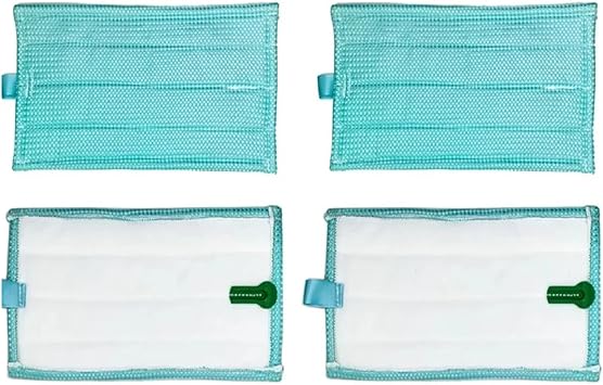 Assembly Reusable Washable Mop Cloth,Compatible for Vorwerk Kobold SP7 / SP600 / SPB100 C,Microfiber Cleaning Cloths Vacuum Cleaner Parts4PCS