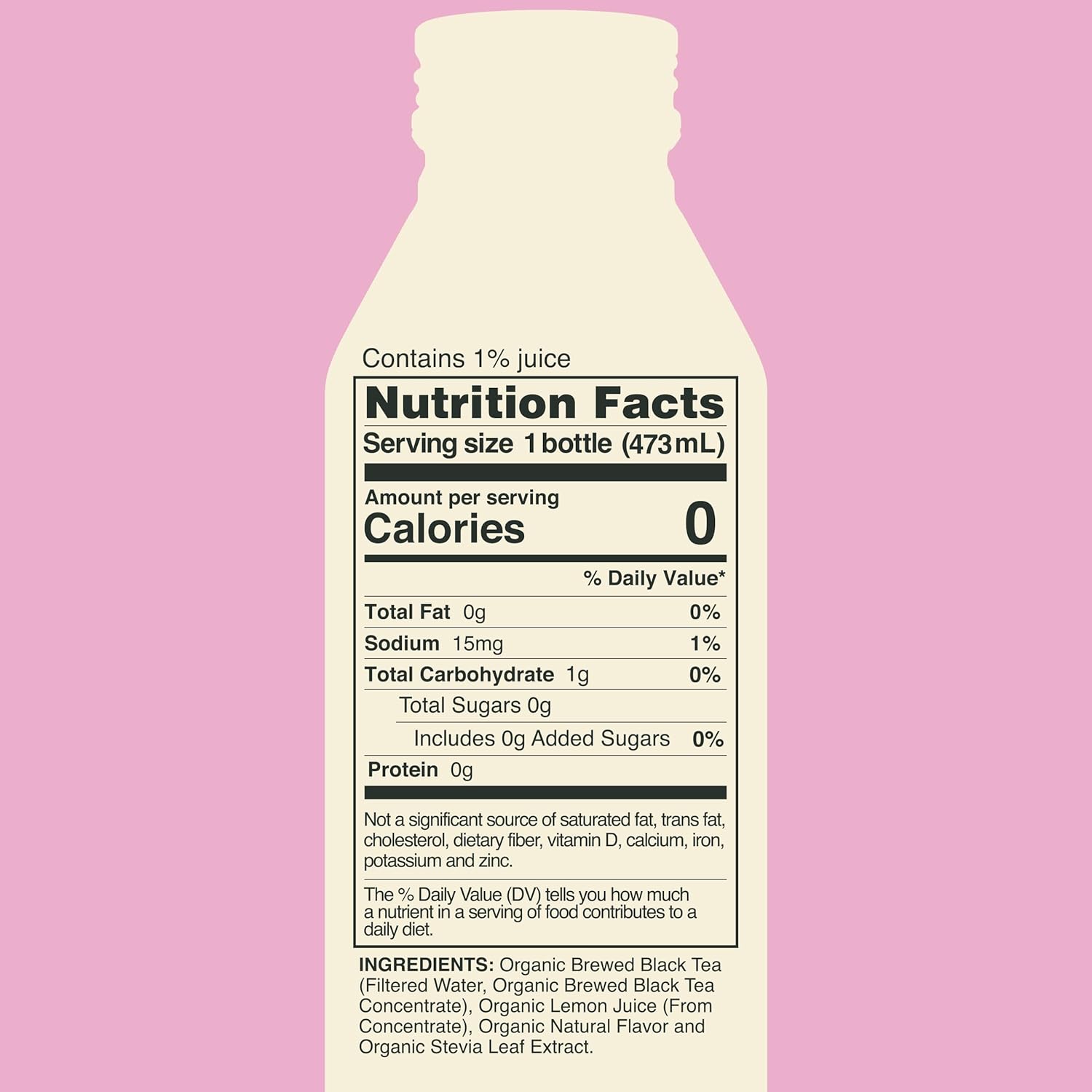 Saint James Iced Tea - Organic Black Tea - Non-GMO, Gluten Free, Zero Calorie, Zero Sugar - Red Raspberry, 12 Pack (16 fl oz each) - Image 2