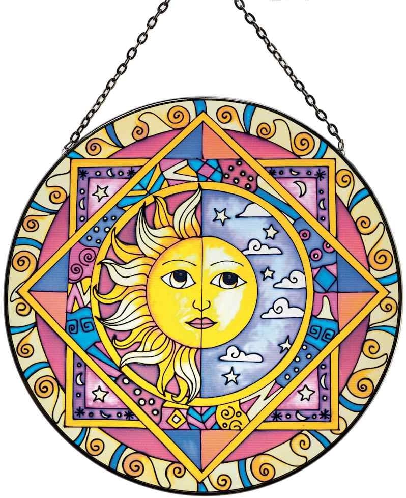 Sun/Moon 10" Round Suncatcher