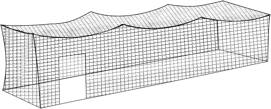 Aoneky Baseball Softball Batting Cage Netting, Durable Nylon Practice Training Net for Backyard Garage Use Net Only, Frame Not Included