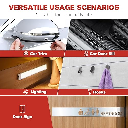 Miniatura 7 de Surekeep Cinta de doble cara resistente, 2 pulgadas x 16.5 pies, cinta de montaje VHB 5925 fuerte adhesivo impermeable para automóviles, tiras de