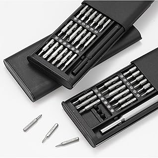 Precision Screwdriver Set 24 in 1 Aluminum Handle Magnetic Bits Repair Tool Kit for Phone Laptop Electronics