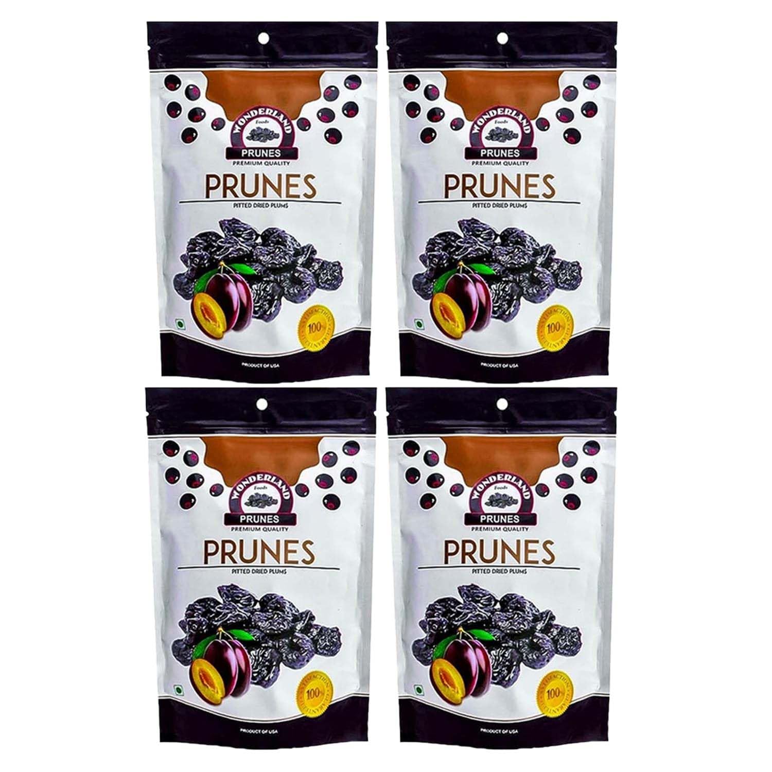 WONDERLAND FOODS Healthy & Tasty Californian Seedless (Pitted) Prunes 800g Pouch (200gX4) (B07PJBQQR3) Amazon Price History, Amazon Price Tracker
