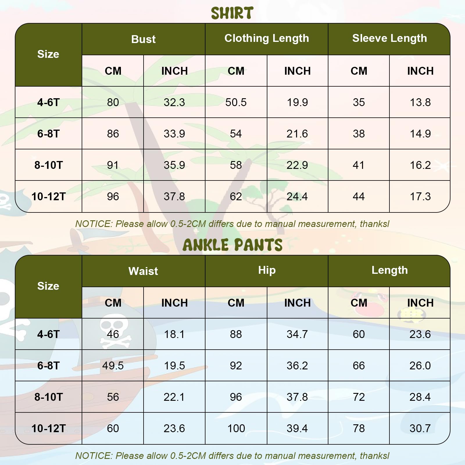 Jungen Mittelalterliche Piraten Set Shirt & Knöchel Hosen Kinder Renaissance Halloween Kostüm Schottische Jacobite Tops und Hosen