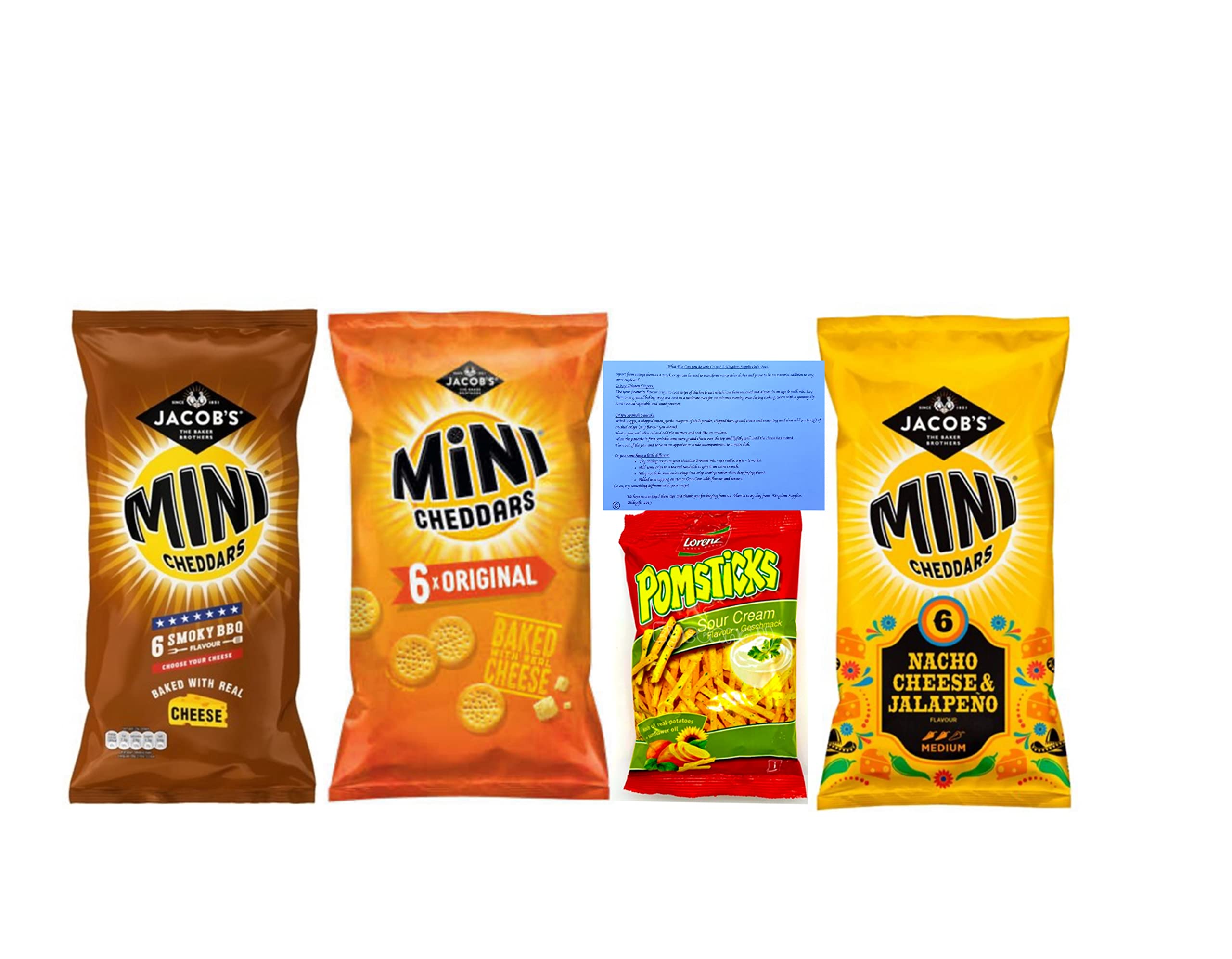 Buy Mini Cheddars Jacobs Crisp snacks Original, Smokey BBQ, Nacho