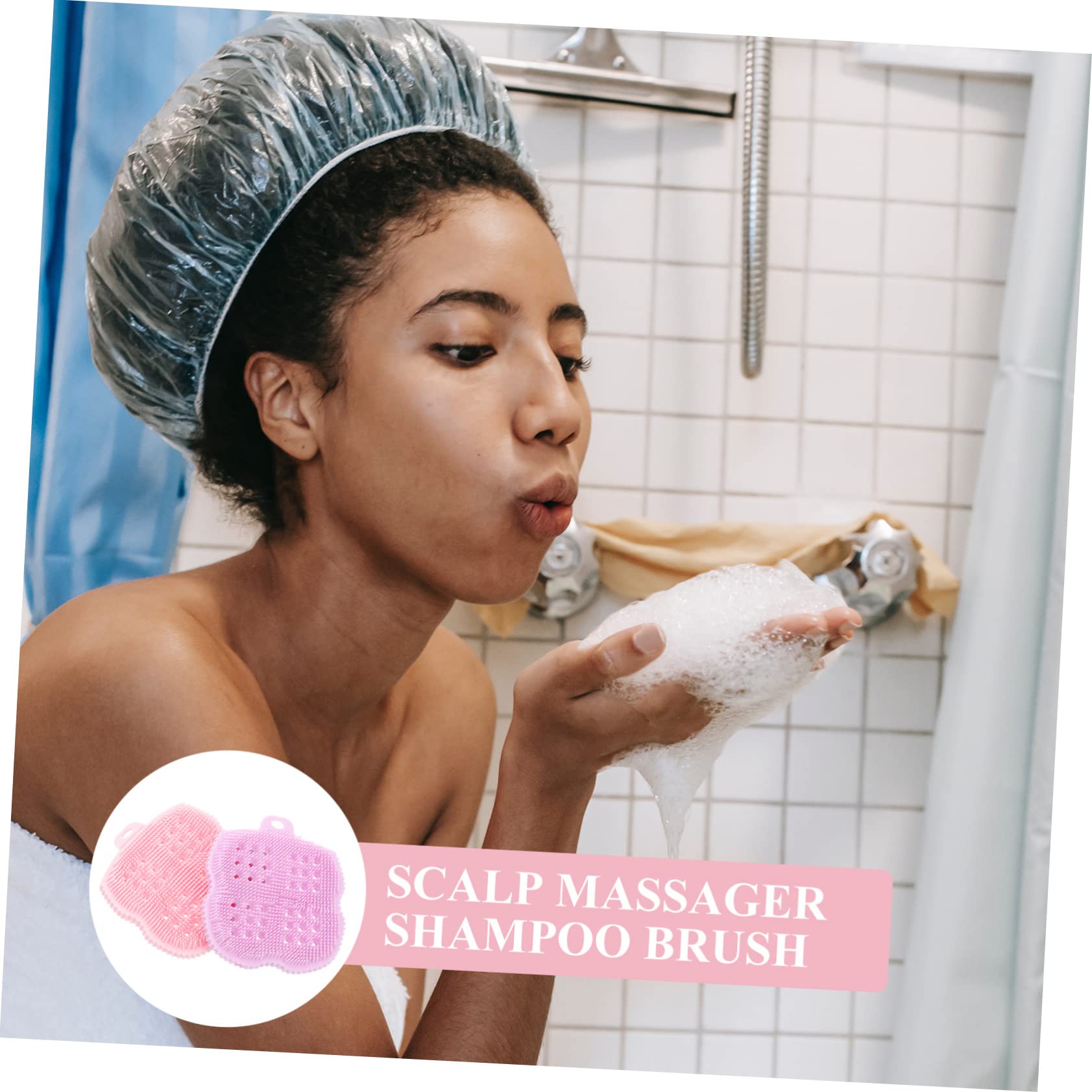 8 Pz Spazzola in Silicone Spazzola Per Spa in Silicone Scrubber Per La Circolazione Sanguigna Spazzola Da Bagno Cuoio Capelluto Guanti Gel Di Silice Pennello Morbido Uomo Domestico