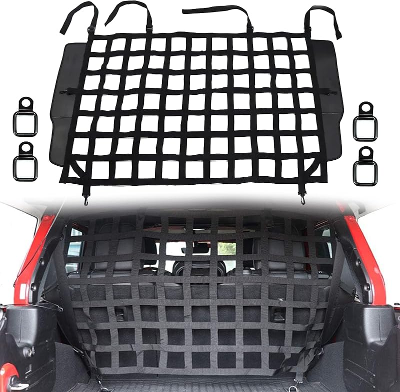 Barreira de Rede para Cães para Jeep Wrangler JK e JL Unlimited 4 Portas 2007–2026 G