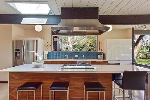 Miniatura 8 de SHISEDECO - Reloj de pared decorativo moderno y silencioso para el hogar, cocina, sala de estar, oficina, etc. - Colorido diseño retro de madera