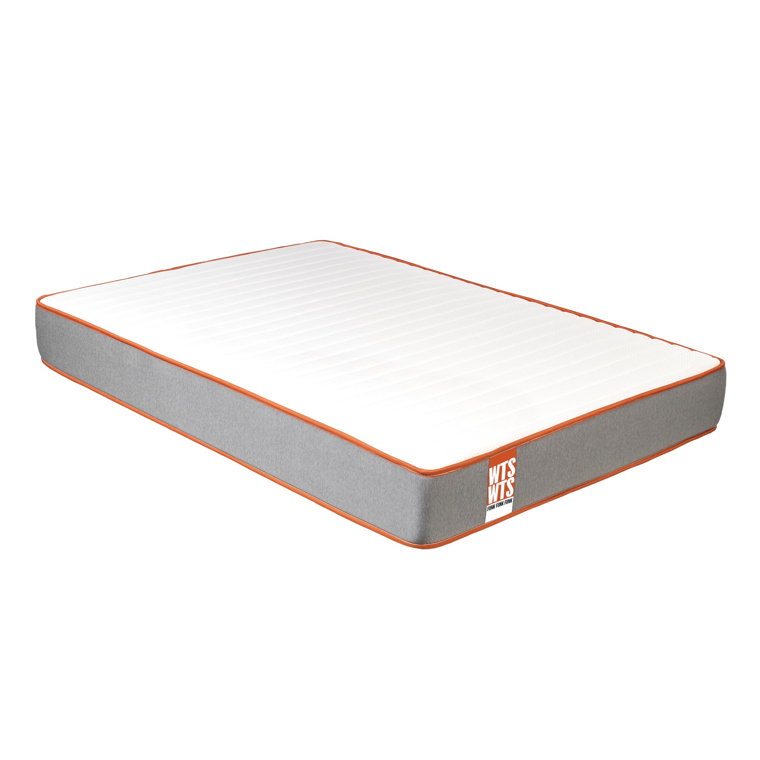 What The Sleep | Colchón Sostenible Premium Híbrido Muelles Ensacados-Visco 24cm y Canapé Abatible Natural | Entrega, Montaje en Domicilio y Retirada Usado Incluida | 90x190 | Pack Descanso Funk