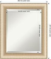 Vista 4 de Amanti Art - Espejo con marco para tocador, espejo para baño, montaje en pared