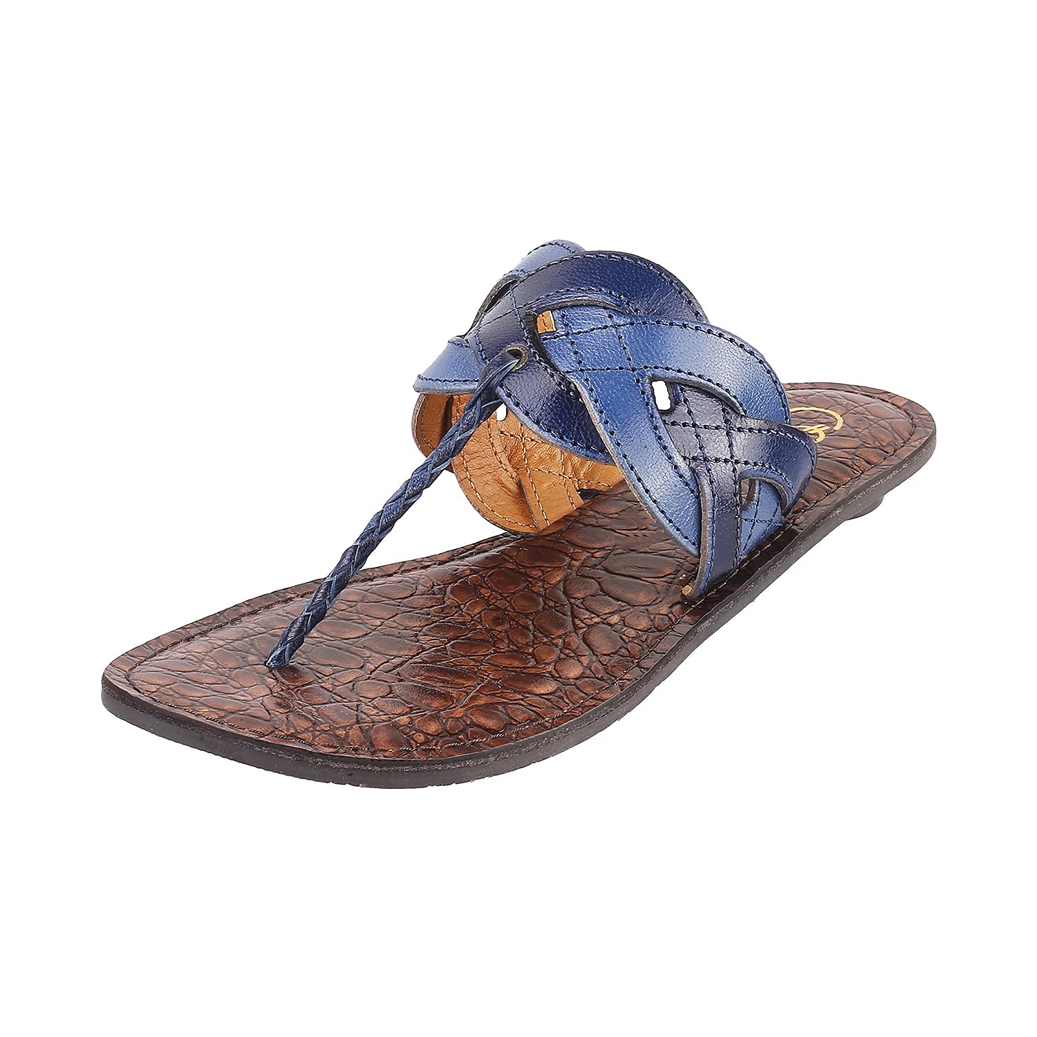 Catwalk Womens Blue Leather Sandal (5795D) (B09F3HQGYQ) Amazon Price History, Amazon Price Tracker