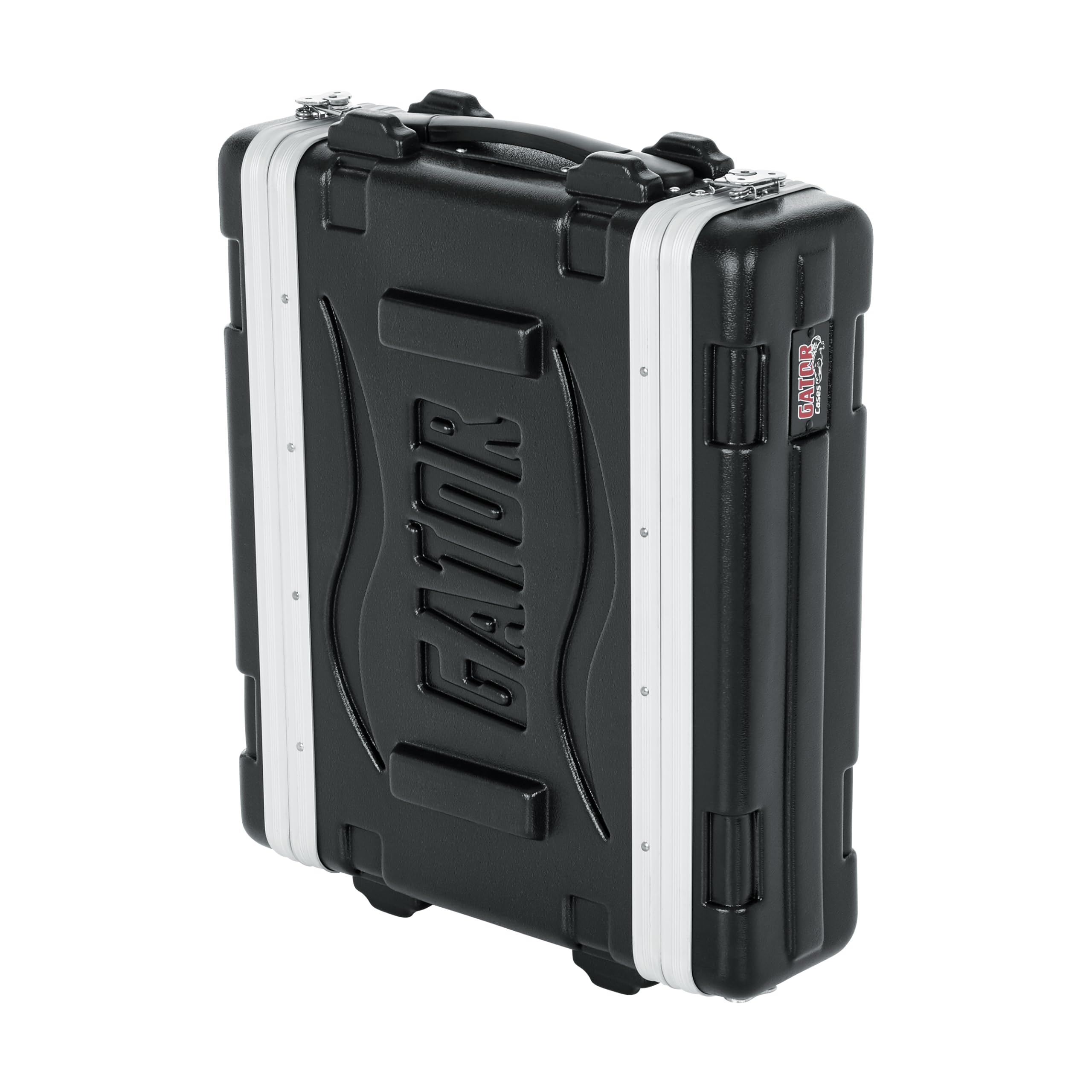 Gator 2U 36,2 cm de Profundidad de Polietileno Moldeado Delantero con Ruedas y estantes/raíles Trasera, Estante Corto, 2 U