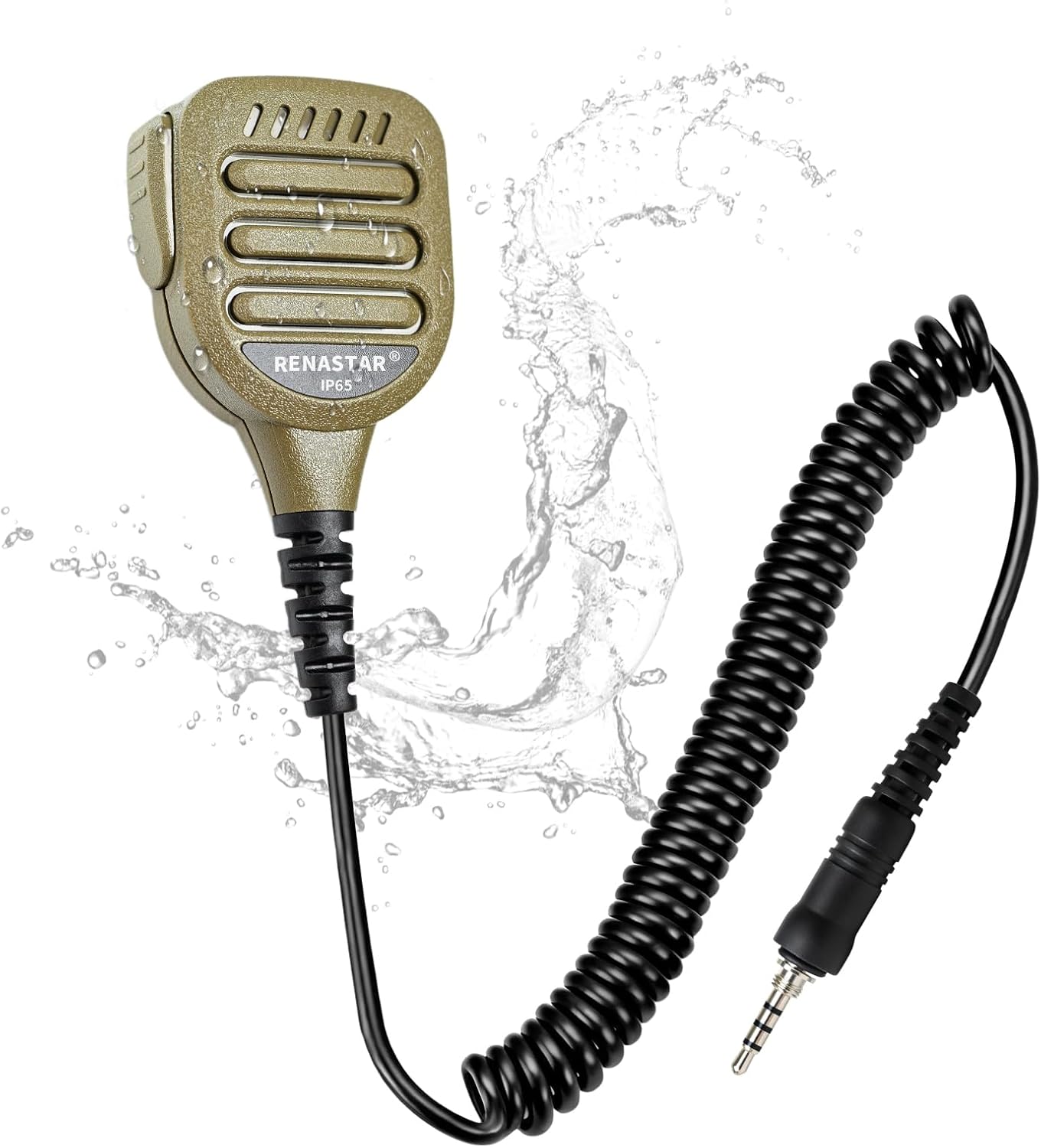 IP65 Waterproof Shoulder Microphone for Yaesu Vertex VX-6 VX-6R VX-7R VX-170 FT-270 Standard Horizon HX210 HX270 HX400 HX750S HX870 HX890 Walkie Talkies