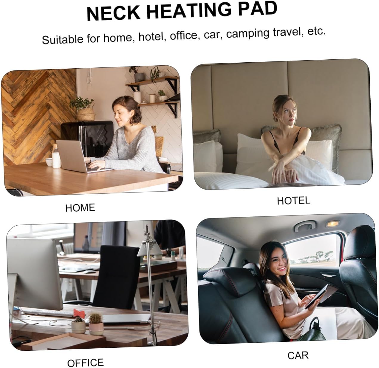 OUNONA Multipurpose Heating Pad for Neck and Shoulders Comfortable Cervical Vertebra Moxibustion Bag Soft Fabric Convenient Hot Therapy Cushion for Pain Relief