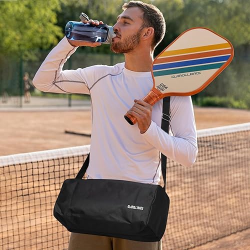 Miniatura 6 de Juego de 2 palas de pickleball  4 raquetas de pickleball aprobadas por USAPA, fibra de vidrio  Superficie de fibra de carbono y núcleo de panal de