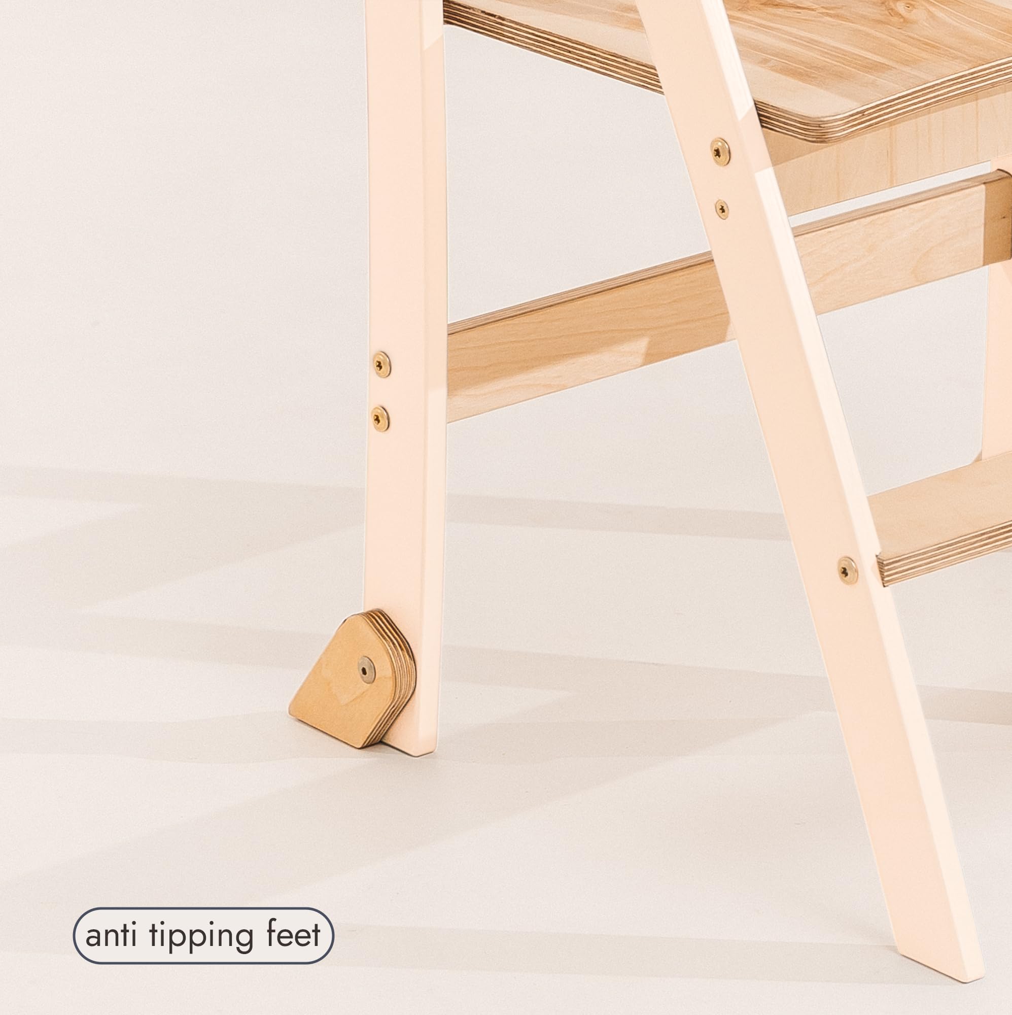 Montessori Learning Tower de madera – Torre de aprendizaje plegable para niños – Ahorro de espacio – Antideslizante – Taburete para cocina y baño – Diseño delgado