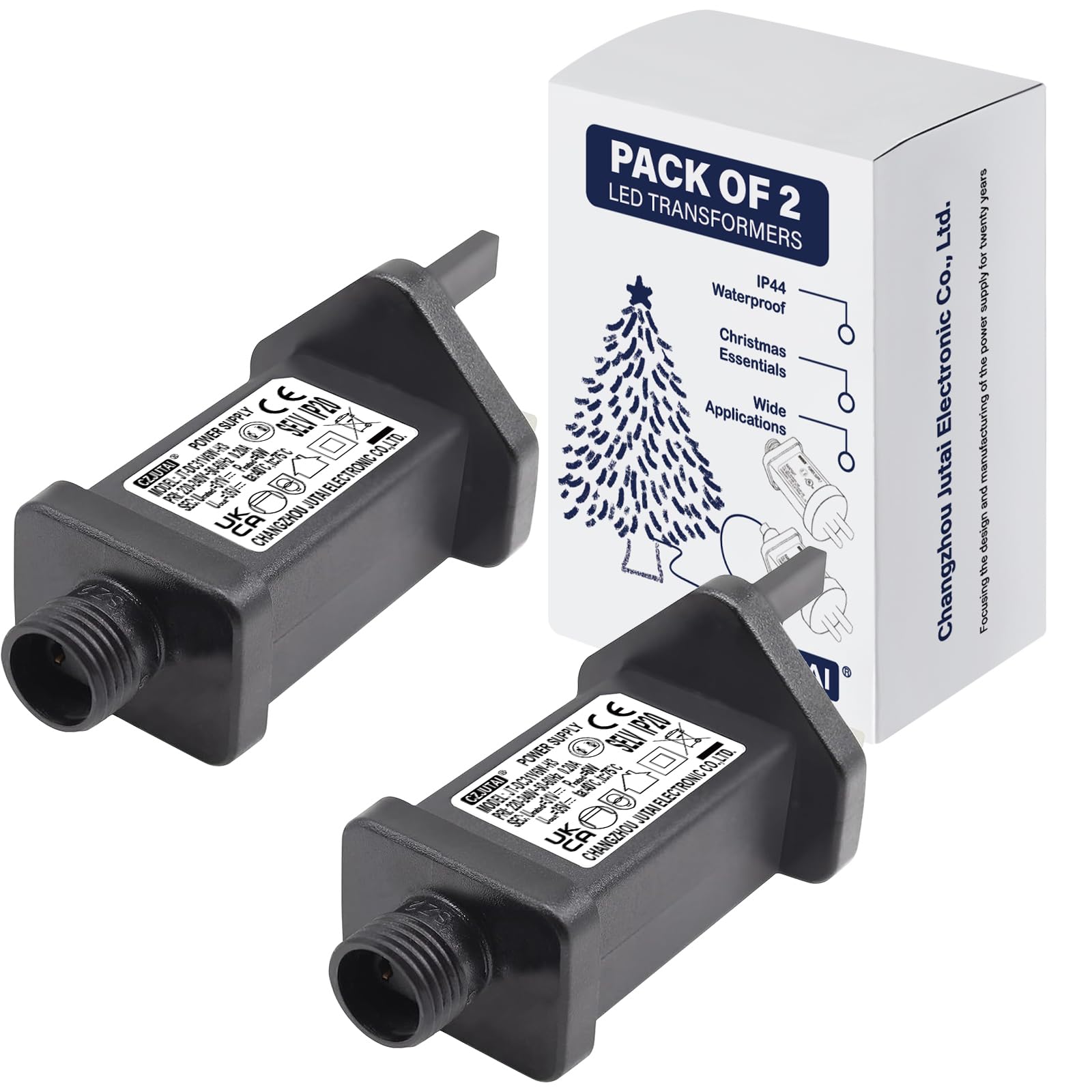 Cube-Led Warm White 2 Pcs Of 31V 6W String Lights Indoor-Outdoor Power Adapter For Czjutai Jt-Dc 31V6w /4.5W /3.6W-Ip20 Christmas Lighting (Screwsocket(Single-Mode) 31V6w)