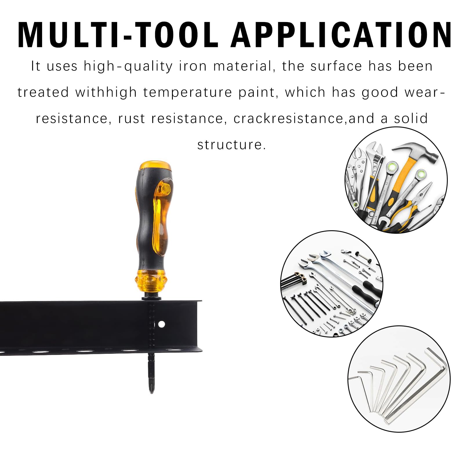 Werkzeughalter Set 2-teilig - Organizer Für Lochwand Mit 3 Verschiedenen Lochgrößen