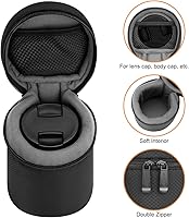Vista 2 de ARVOK Funda para Lente de Cámara, Bolsa Protectora Resistente al Agua para Cámara DSLR, Bolsa Gruesa de 4 Tamaños para Nikon, Tamron, Sigma, Pentax