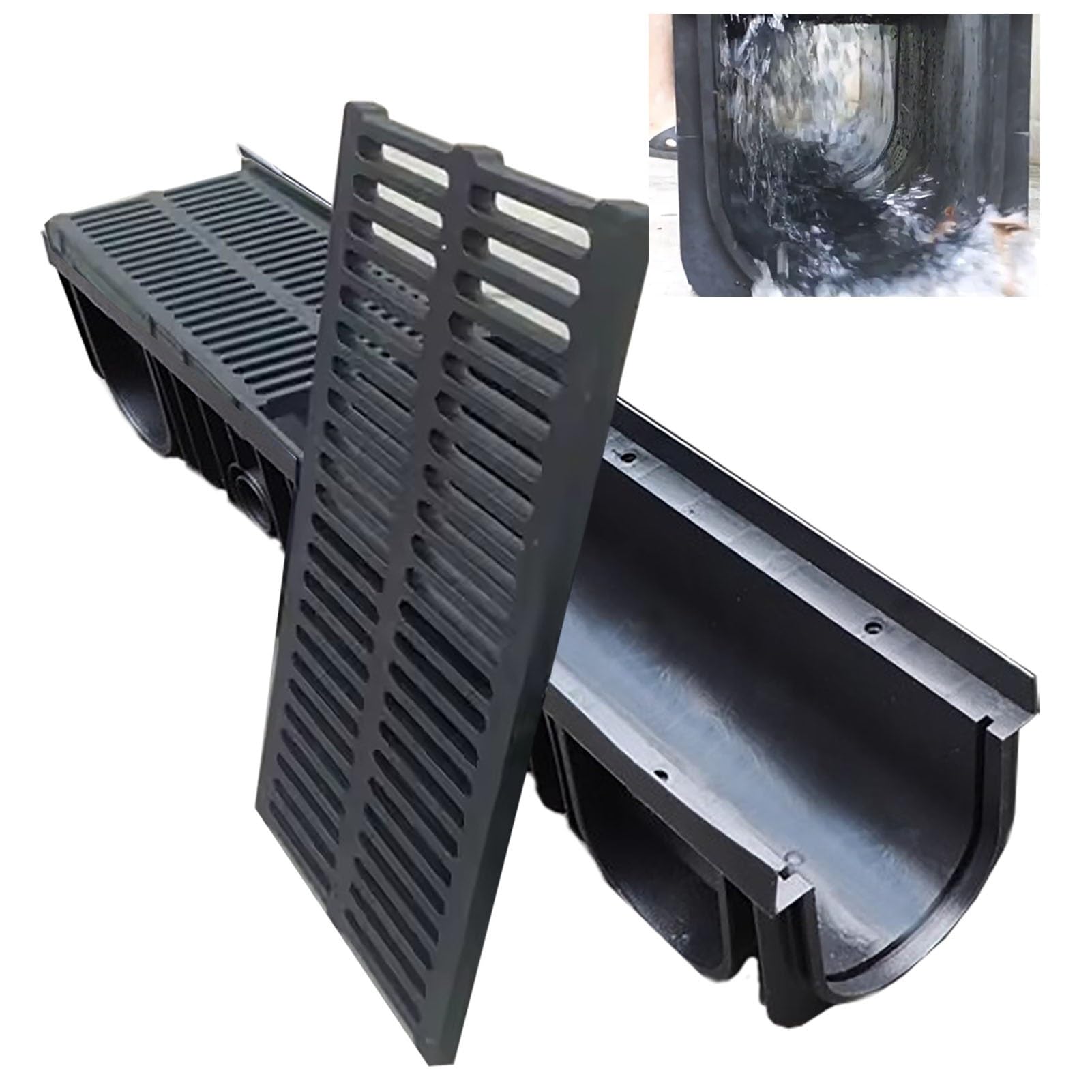 Amazon.com: QFDGFDBCX Heavy Duty Trench Drains for Concrete