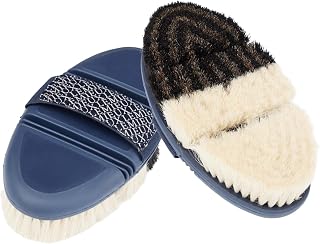 LeMieux Flexi Half & Half Finishing Brush - Navy