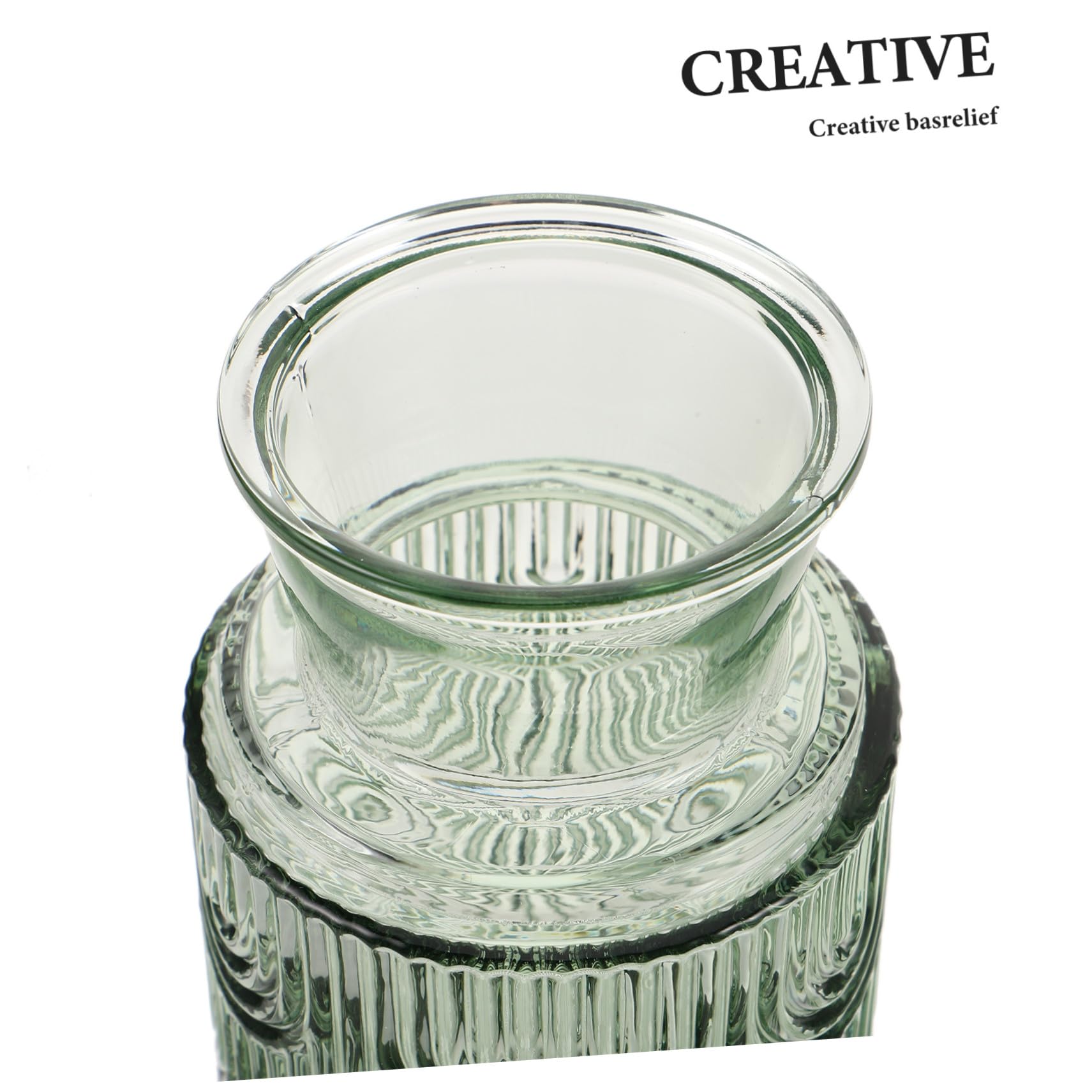 Jarra y Vaso de Vidrio con Decoración Elegante para Noche y Comedor Jarra para Agua y Transparente Duradera y para Mesilla y Baño