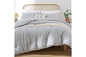 ROGSNONIA Light Gray Comforter Set: Experience Ultimate Comfort and Style